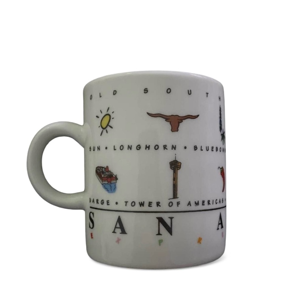 White San Antonio Souvenir Ceramic Coffee Mug